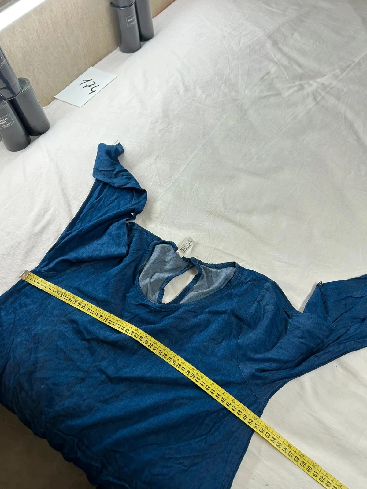 Vestido azul marinho vintage bombes – photo 10